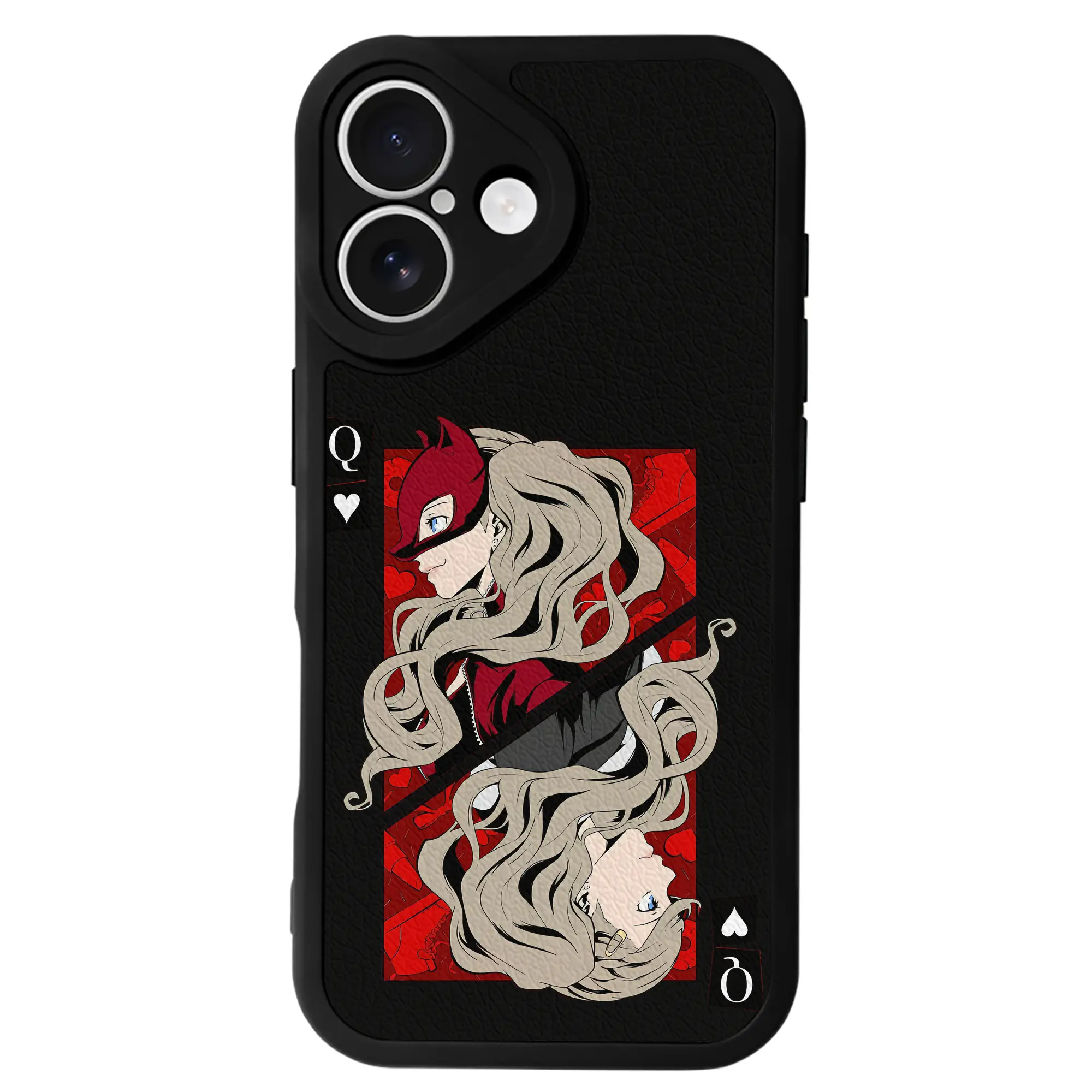 ペルソナ グッズ,高巻杏 - IPhone 16シリーズ対応 ・ シリコンスマホケース ・ レザー調 ・ 高精度フィット ・ 耐衝撃 ・ ワイヤレス充電対応 ・ 精密カット